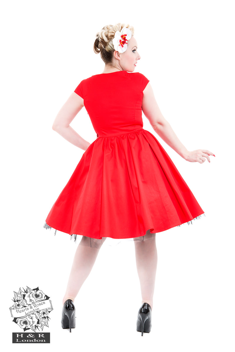 Vivian Dress In Red